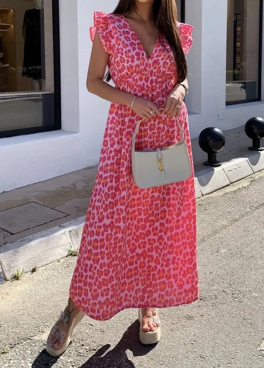 Allegra - Robe longue à motifs